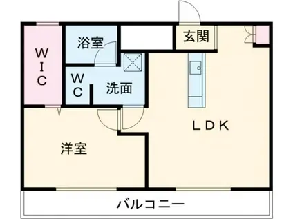 コム四日市(1LDK/5階)の間取り写真