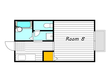 マメゾン津島福居(1K/1階)の間取り写真