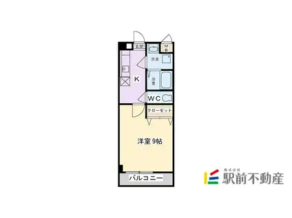 コンフォールIII(1K/3階)の間取り写真