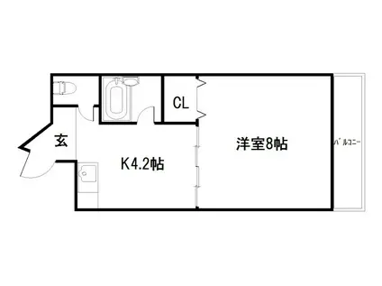 第三みやぎビル(1K/1階)の間取り写真