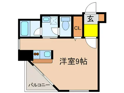 LA CONFORTE 府中(ワンルーム/7階)の間取り写真