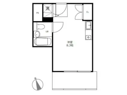 MKフィオーレII(ワンルーム/3階)の間取り写真