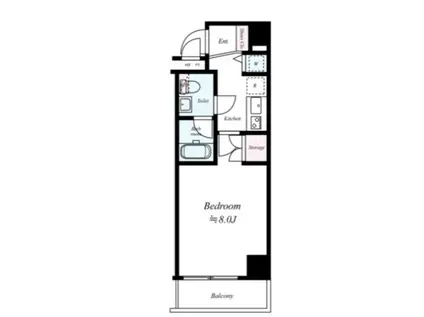 ドルチェ東京赤羽(1K/7階)の間取り写真