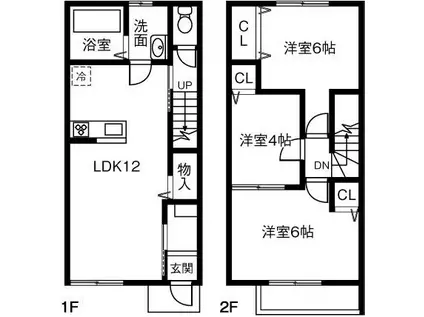 MAISON柳前(3LDK/1階)の間取り写真