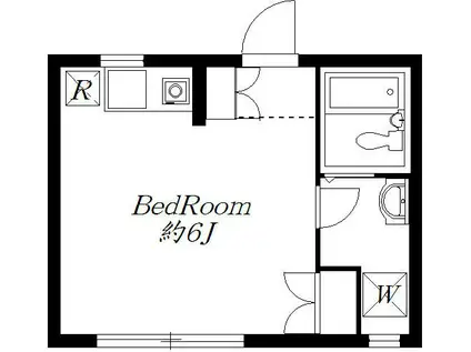 南品川フラッツ(ワンルーム/1階)の間取り写真