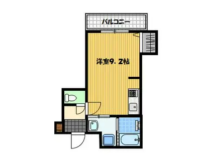 NSK出島マンション(ワンルーム/7階)の間取り写真