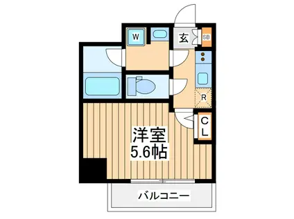 ブライズ関内マキシヴ(1K/8階)の間取り写真