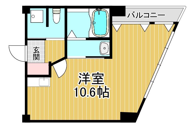 藤田ビル(ワンルーム/2階)の間取り写真