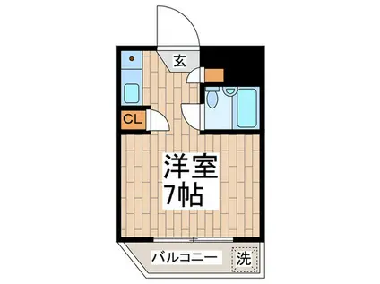 エクセル調布(ワンルーム/1階)の間取り写真