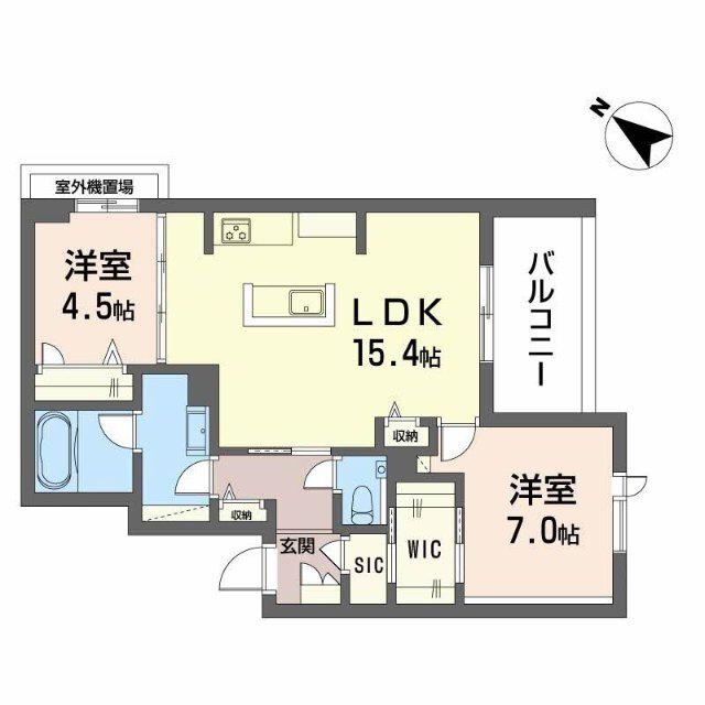 シャーメゾン 新屋敷 PREMIUM(2LDK/3階)の間取り写真
