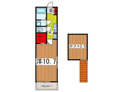 グランメゾン浦和(1K/3階)の間取り写真