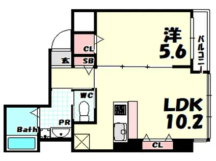 REGALO PLUS(1LDK/2階)の間取り写真