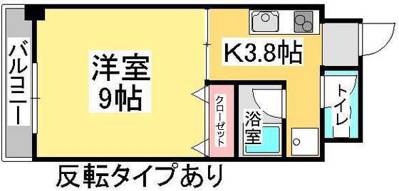エクセル津島(1K/4階)の間取り写真