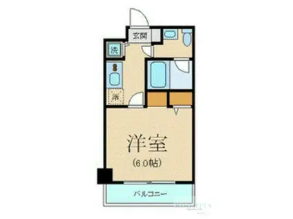 プリヴィレージュ目黒南(1K/3階)の間取り写真