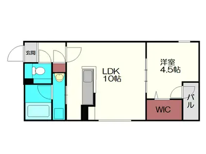 WILD HORSE 3.3(1LDK/1階)の間取り写真