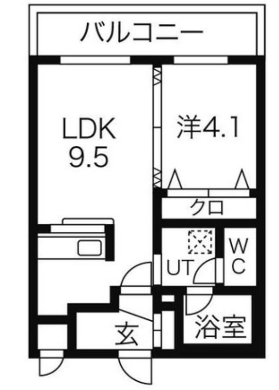 MAHALO OHASHI HOKUDAI (1LDK/1階)の間取り写真