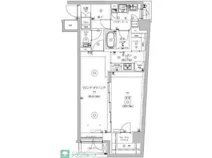 GENOVIA北池袋SKYGARDEN(1LDK/3階)の間取り写真