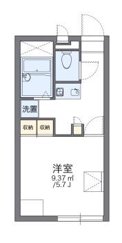 レオパレスカリヨ尼崎(1K/1階)の間取り写真