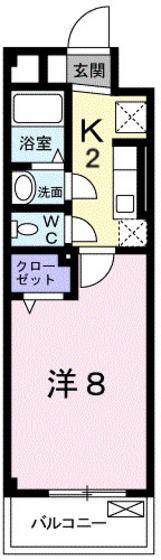 JOYOUSLIFE(1K/3階)の間取り写真