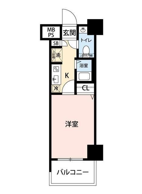 マイナビSTAYミライエ文京御茶ノ水(1K/9階)の間取り写真
