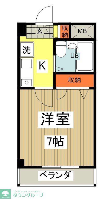 ロータストヨダ(1K/3階)の間取り写真