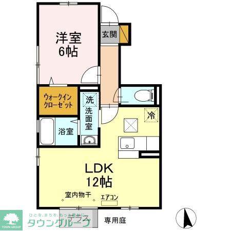 サニーコートIII(1LDK/1階)の間取り写真
