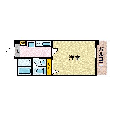 フィネス昭和町II(1K/4階)の間取り写真