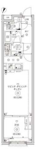 CREATIF池袋(1LDK/4階)の間取り写真