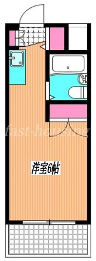 TOP三鷹第一(ワンルーム/2階)の間取り写真