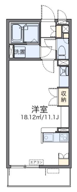 レオネクスト和(ワンルーム/1階)の間取り写真