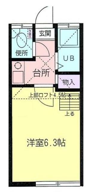 コーポ小野澤(ワンルーム/3階)の間取り写真