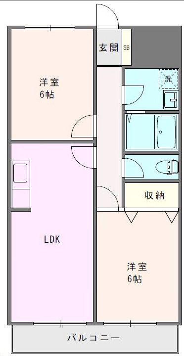 グランデュール麻衣I(3DK/3階)の間取り写真