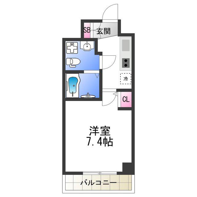 FDS COURT FELICE(1K/9階)の間取り写真
