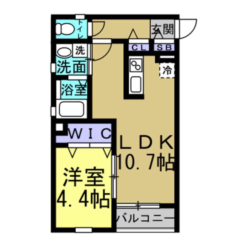 KILIGAOKA(1LDK/1階)の間取り写真