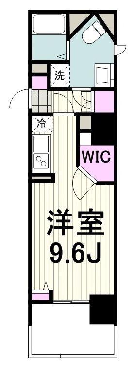 グロースメゾン新横浜(1K/4階)の間取り写真