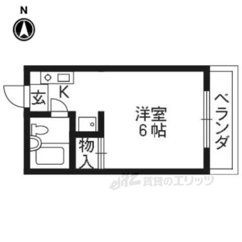 VILLAHEIKE(ワンルーム/1階)の間取り写真