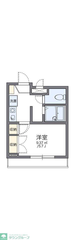 レオパレス新宿A館(1K/4階)の間取り写真