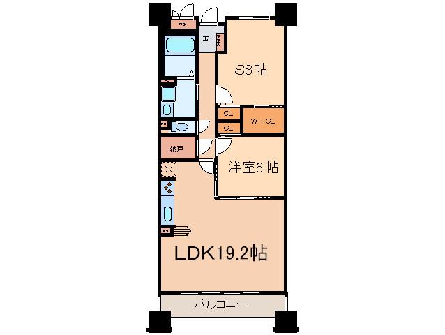 グランアベニュー名駅南(1SLDK/6階)の間取り写真