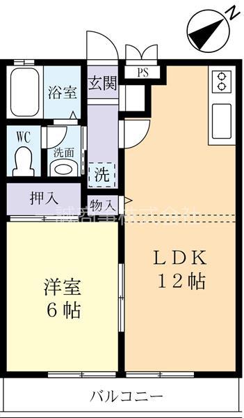 ディアコート本郷(1LDK/1階)の間取り写真