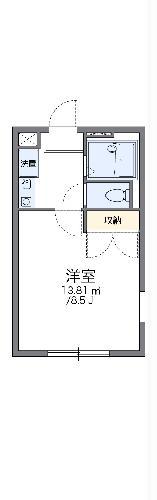 レオパレス宮田第1(1K/1階)の間取り写真