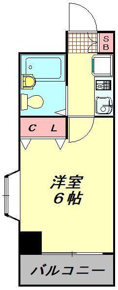 ジュネパレス越谷第3(1K/3階)の間取り写真