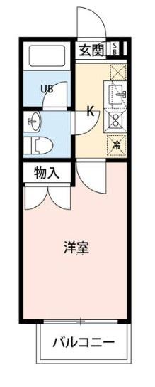 シエル西船シエル(1K/2階)の間取り写真