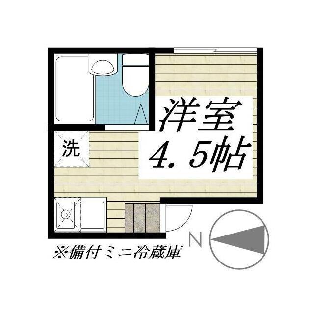 リプロンビギン三軒茶屋II(ワンルーム/1階)の間取り写真