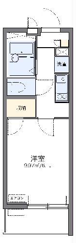 レオネクストみやこ(1K/1階)の間取り写真