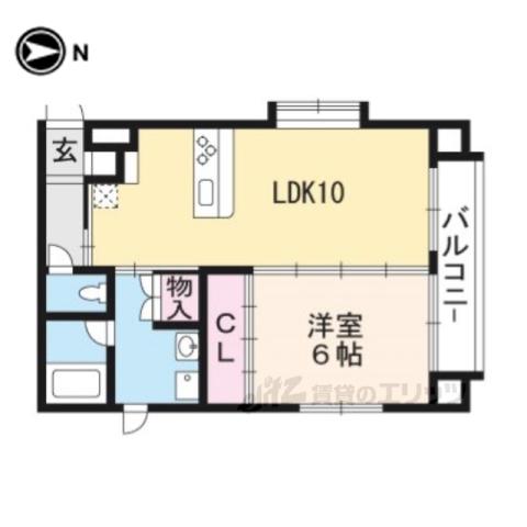 SAWARABI KITAYAMA(1LDK/5階)の間取り写真