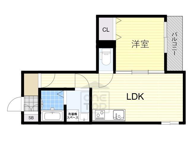 フォレ下穂積2丁目(1LDK/3階)の間取り写真
