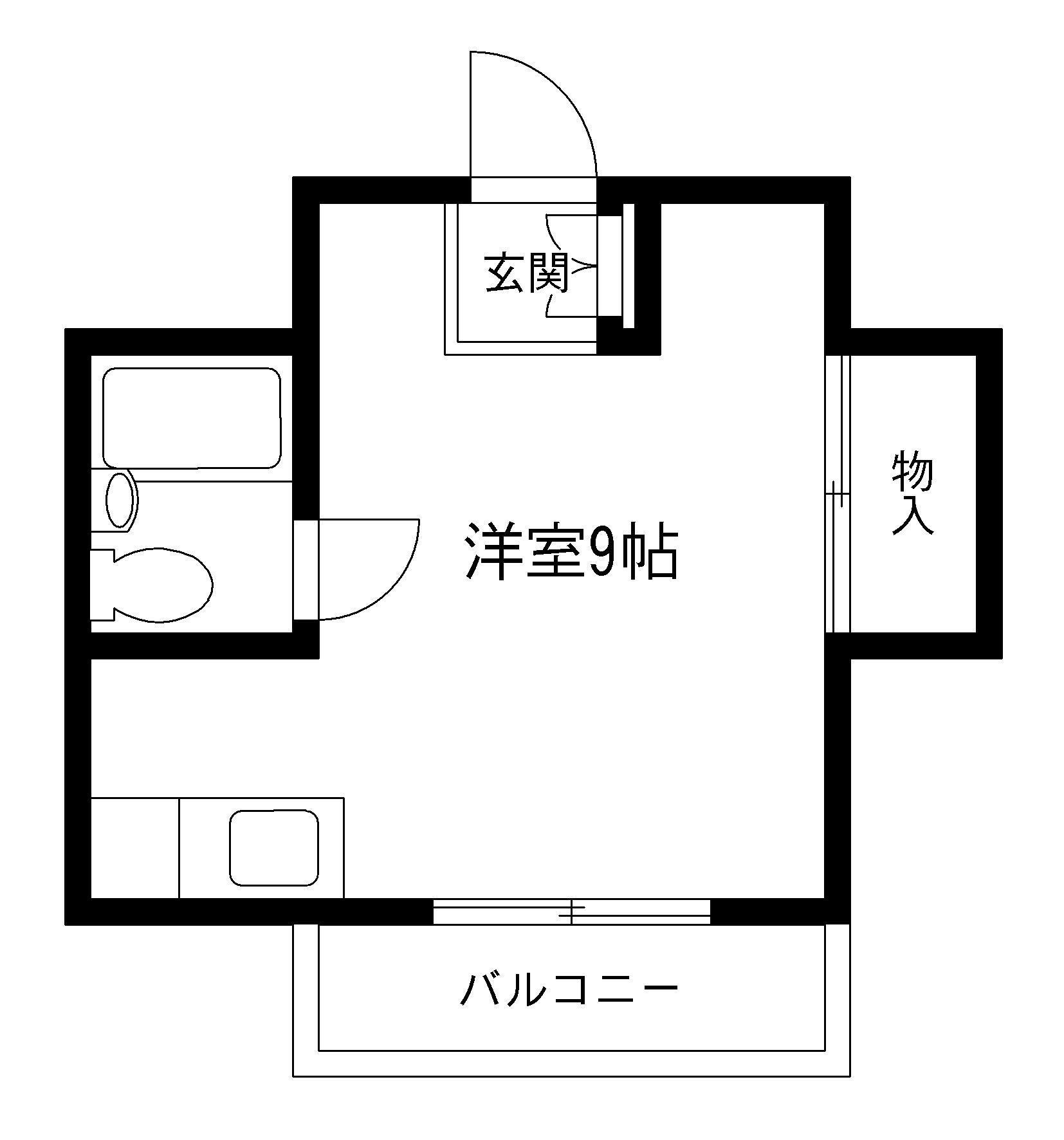 小島ビル(ワンルーム/3階)の間取り写真