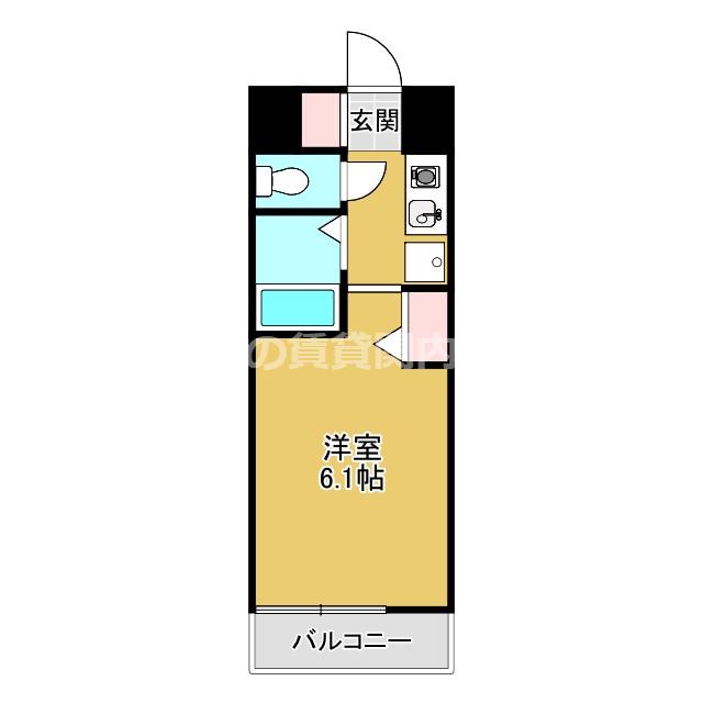 AINA LEA VILLA(ワンルーム/6階)の間取り写真