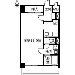 アーバネオ清洲(1K/1階)の間取り写真