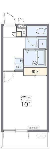 レオパレスKEYAKIYA(1K/3階)の間取り写真